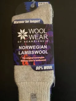 Danefæ Socken Und Strümpfe>Woolwear Ragsok Norsk Lammeuld Grey Nr.40