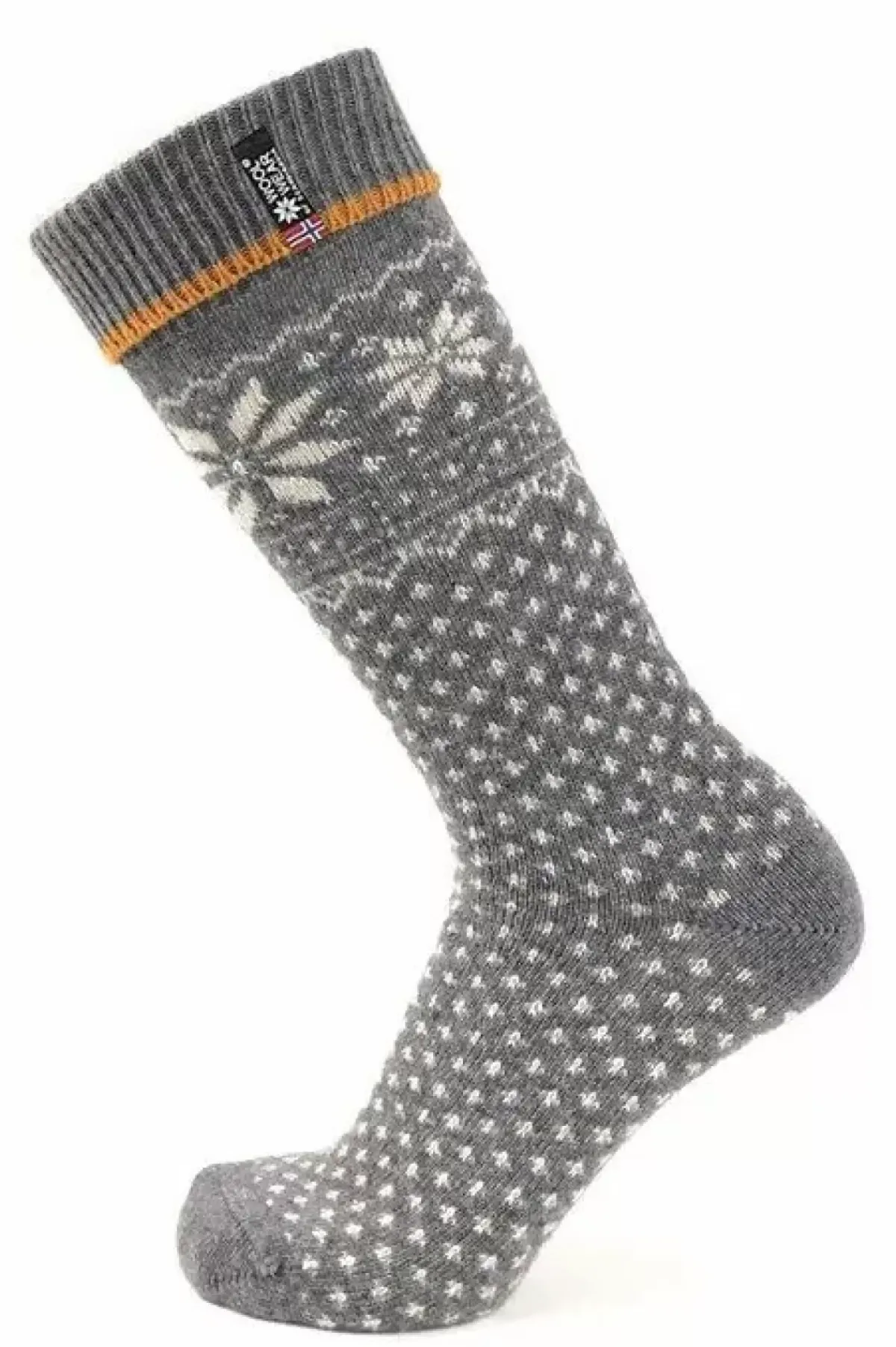 Danefæ Socken Und Strümpfe>Woolwear Uldsokker - Lambswool Lysegra/Okker Nr.47