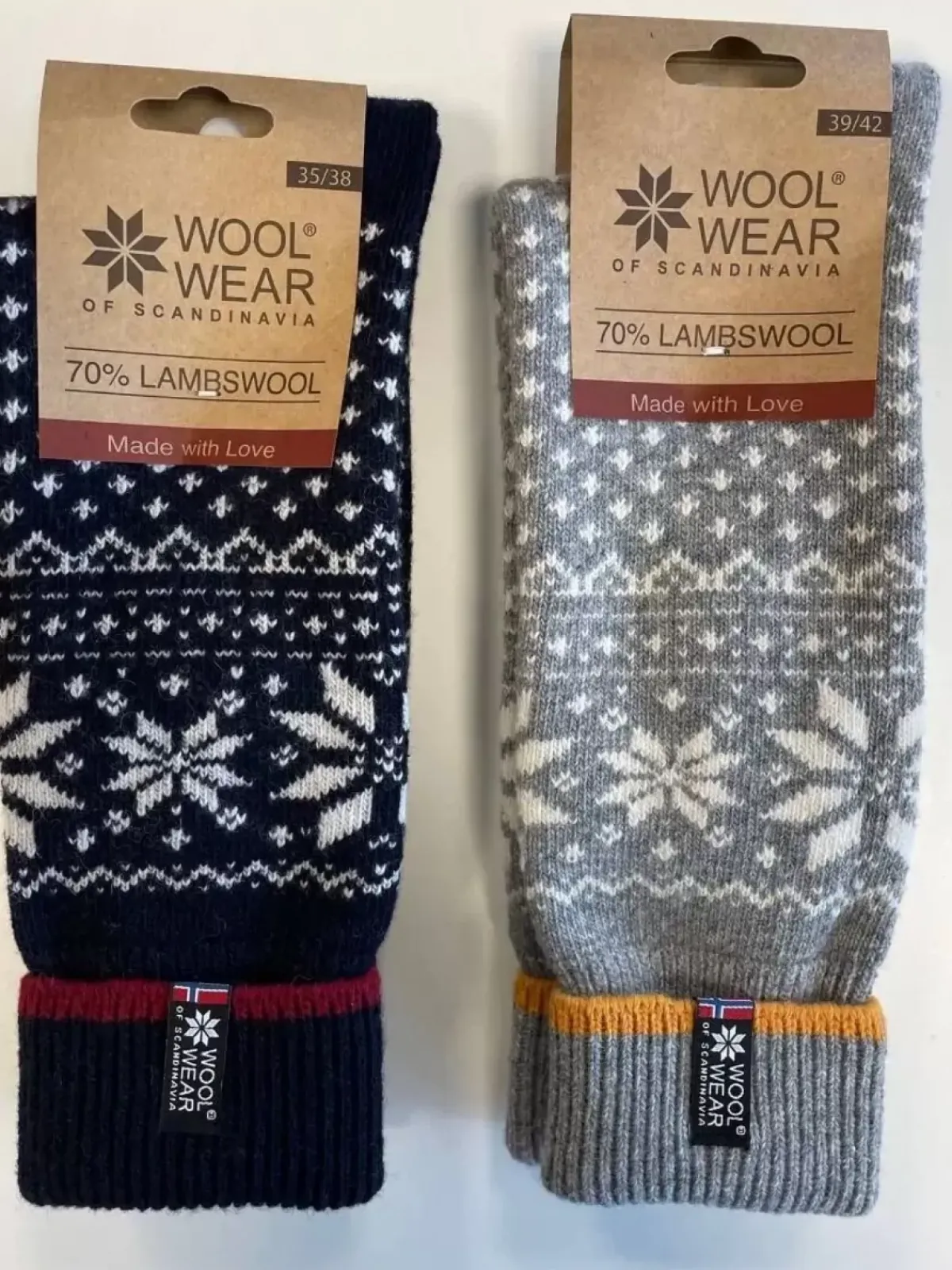 Danefæ Socken Und Strümpfe>Woolwear Uldsokker - Lambswool Navy/Bordeaux Nr.47