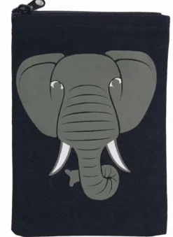 Danefæ Taschen>Dyr Pouch Navy Elefant