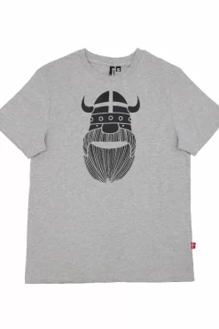 Danefæ T-Shirts>Mande Tee X Heather Grey Erik (Black)